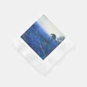 Onderdonk - Bluebonnetの風景とCacti、 縁ありカクテルナプキン (角)