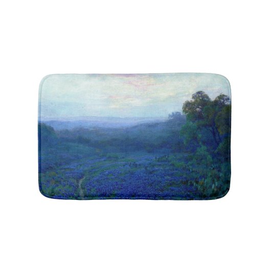 Onderdonk - Bluebonnetsのフィールドを通過するパス バスマット (正面)