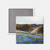Onderdonk - Bluebonnets at Late Afterns マグネット (正面/裏面)