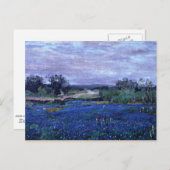Onderdonk - Bluebonnets at Twilight 1922 ポストカード (正面/裏面)