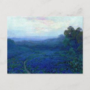 Onderdonk - Bluebonnets Poの分野を通る道 ポストカード