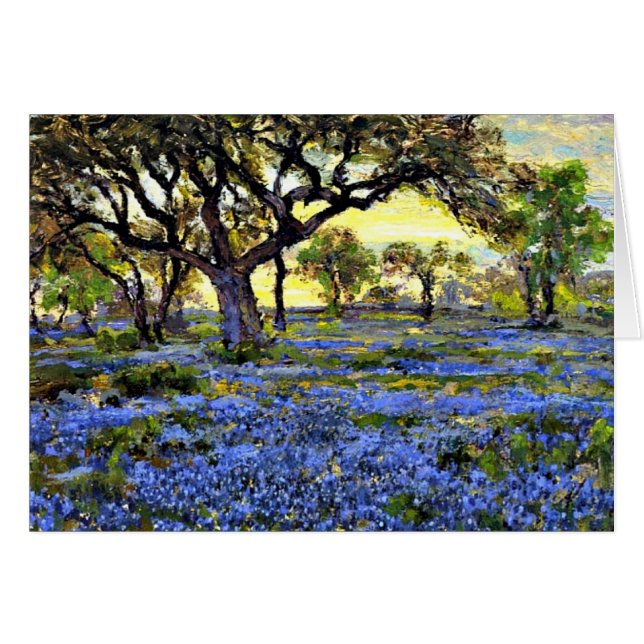 Onderdonk - Old Live Oak Tree and Bluebonnets (正面横)