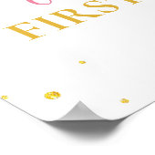 Onderful Deerフローラ1年目の写真マイルストーン ポスター (角)