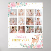 Onderful Deerフローラ1年目の写真マイルストーン ポスター (正面)