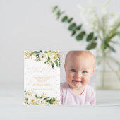 Onderland First誕生日写真ありがとう ポストカード (スタンド正面)