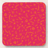 Onderzetter met botanische print コースター (正面)
