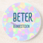Onderzetters Beter niet aanbesteden コースター (正面)
