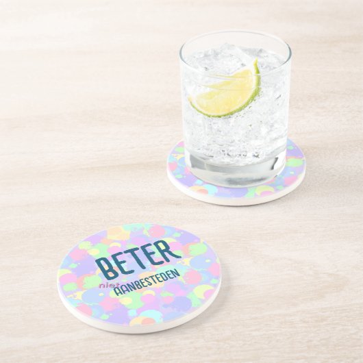 Onderzetters Beter niet aanbesteden コースター (側面)