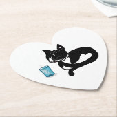 Onderzetters met Yuki de kat. Coasters cat Yuki. ペーパーコースター (アングル)