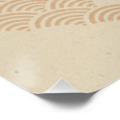 Ondes Nippones – Affiche Motifs Japonais Vintage ポスター (コーナー)