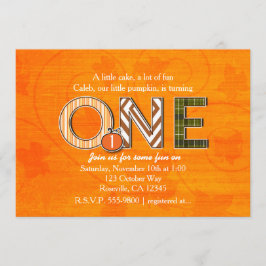 ONE秋秋1st誕生日パーティの招待状 招待状