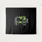 One おもしろい Lucky P.E. Teacher ShirtSt patricks day タペストリー (正面(横))