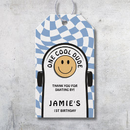 One クール Dude Skateboard 1st Birthdayありがとう ギフトタグ