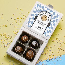 One クール Dude Skateboard 1st Birthdayありがとう スクエアシール