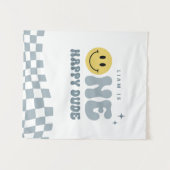 ONE モダン Happy Dude Birthday Partyタペストリー タペストリー (正面(横))