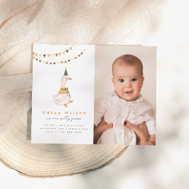 One 間抜け Goose Budget Photo First Birthday Party