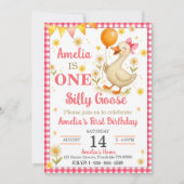 ONE 間抜け Goose First Birthday Partyへの招待 招待状 (正面)