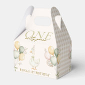 ONE 間抜け Goose Water Color Boy Girl第1誕生日 フェイバーボックス (裏面サイド)