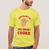 One 頭が切れる Cookieのパーソナライズされた卒業 Tシャツ (正面)