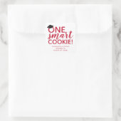 One 頭が切れる Cookie卒業レッド スクエアシール (バッグ)