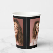 One 頭が切れる Cookie – 卒業モダン2枚の写真 紙コップ (右)