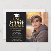 One 頭が切れる Cookie – 卒業写真 – 卒業 招待状 (正面)