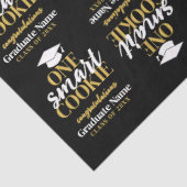 One 頭が切れる Cookie – 黒モダン金ゴールド卒業 薄葉紙 (詳細)