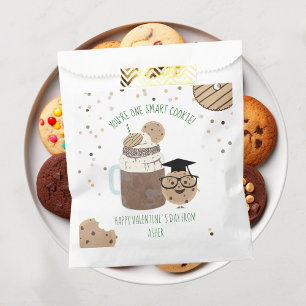 One 頭が切れる Cookie & Milkshake Classroom Valentine フェイバーバッグ