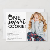 One 頭が切れる Cookie Photo幼稚園卒園 招待状 (正面)