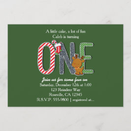 ONE 1th Birthdayパーティークリスマス招待状 招待状