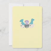 One-A-Saurusの恐竜の最初の2日間の招待状 招待状 (裏面)