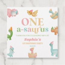 One A-Saurus恐竜の最初の誕生日パーティー