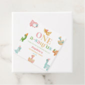 One A-Saurus恐竜の最初の誕生日パーティー フェイバータグ (インサイチュ)