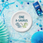 One-A-Saurus 1st誕生日紙プレート ペーパープレート (パーティー)