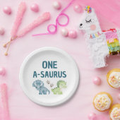 One-A-Saurus 1st誕生日紙プレート ペーパープレート (パーティー)