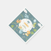 One-A-Saurus Dinosaur 1st Birthday Party スタンダードカクテルナプキン (角)