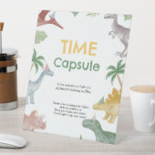 One A Saurus Dinosaur Boy Birthday Time Capsule  台座サイン (インサイチュ)