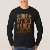One Africa Black Pride Black History Month Pan Afr Tシャツ (正面)