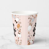 One Babe Groovy不気味 Halloween 1st誕生日 紙コップ (右)