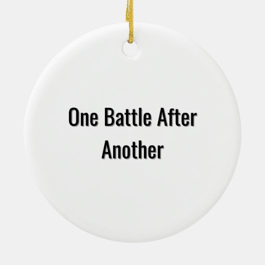 One Battle After Another – Cinematic Movie-Inspire セラミックオーナメント (裏面)