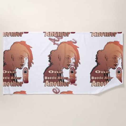 One Battle After Another – Cinematic Movie-Inspire ビーチタオル (正面)