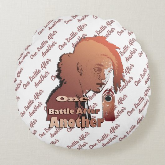 One Battle After Another – Cinematic Movie-Inspire ラウンドクッション (正面)