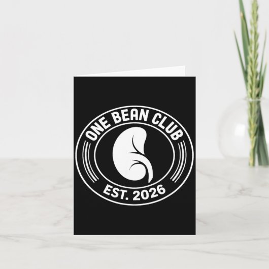 One Bean Club 2026 腎臓提供者移植 カード (正面)