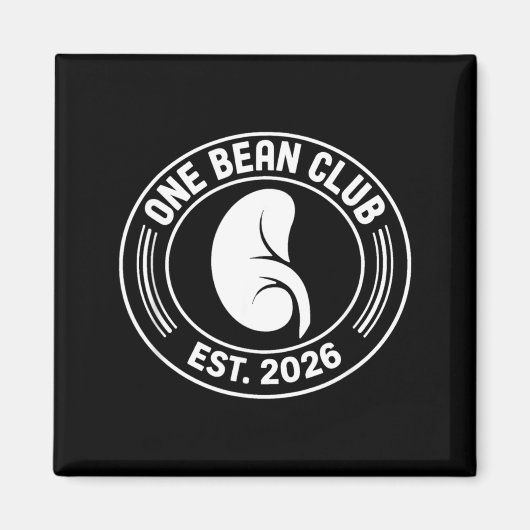 One Bean Club 2026 腎臓提供者移植 マグネット (正面)