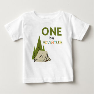 ONE big Adventure first birthday baby shirt ベビーTシャツ