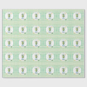 One Big Dill Pickle First Birthday Blue ラッピングペーパー (フラット)