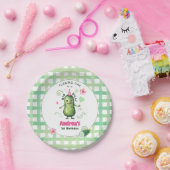 One Big Dill Pickle First Birthday Pink ペーパープレート (パーティー)