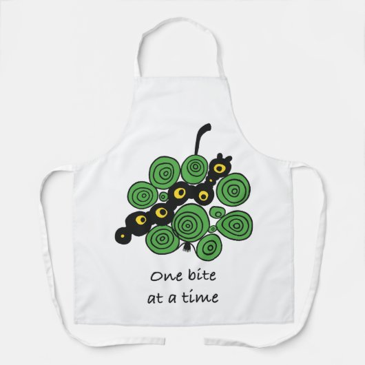 One bite at a time – enjoy the process エプロン (正面)