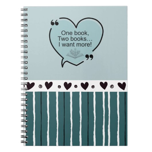 One Book, Two Books... I Want More! ノートブック (正面)