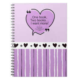 One Book, Two Books... I Want More!  Notebook ノートブック